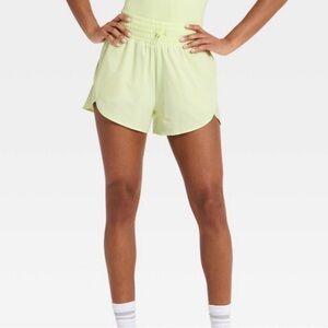 Women's Active Light Woven High-Rise Shorts 3" - All In Motion™ Light Green XS